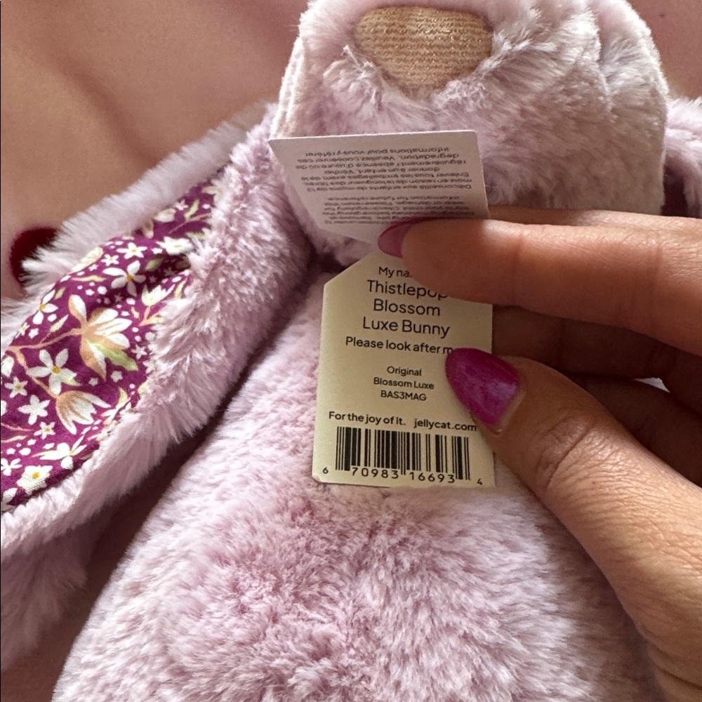 Jellycat Thistlepop Blossom Luxe Bunny - Picture 5 of 6